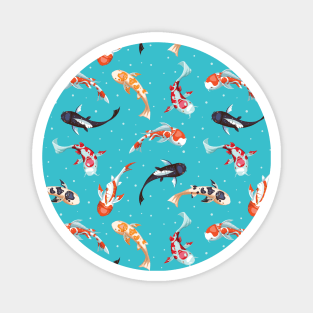 Lucky Koi Fish Pattern Magnet